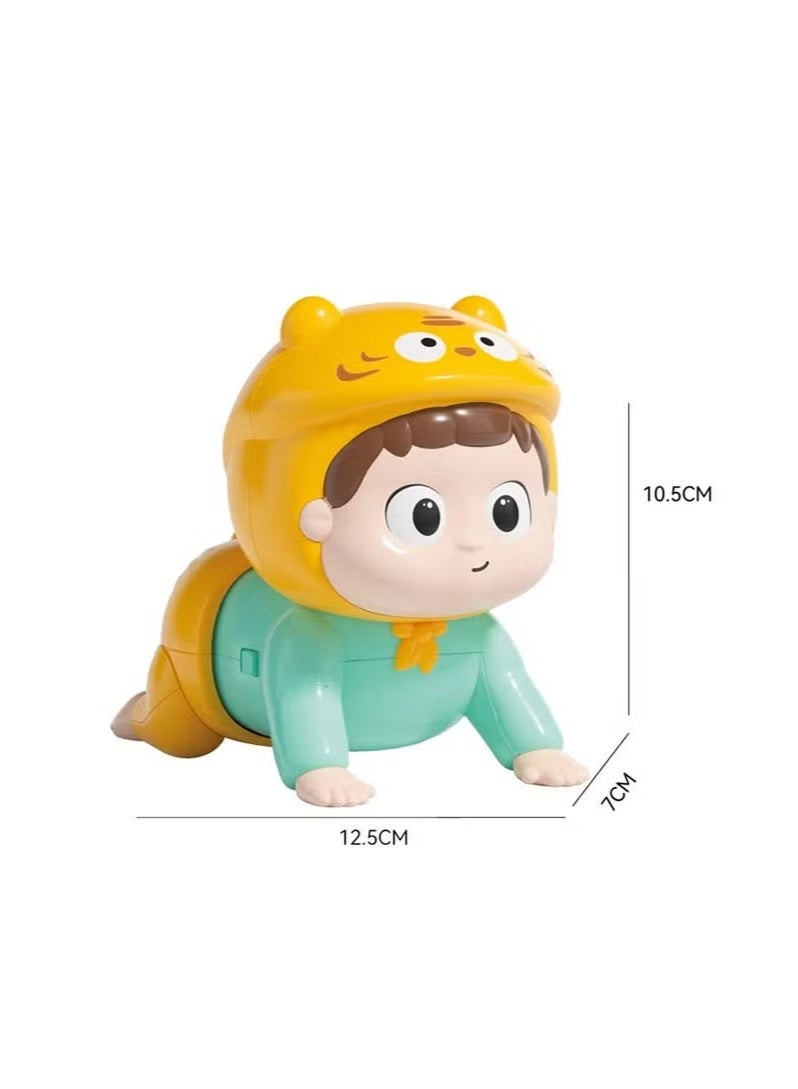 Baby Crawling Toy Electric Baby Music Toy with Music and Light Educational Toy for Baby's Crawling and Head Lifting Infant Tummy Time Toy Sensory Development Toy Fun Crawling Doll Enhance Cognitive Skills and Motor Coordination Crawling Toy  Ideal Gift for 0-3-6 7 8 9 10 12-18 Month - Image 2